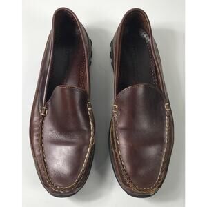 Allen Edmonds Men’s 10D Boulder Venetian Driving Moccasin Loafers Brown